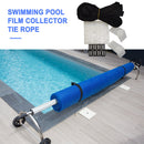8x Swimming Pool Solar Reel Tube Covers Blanket Straps Pool Attachment Kit Newly