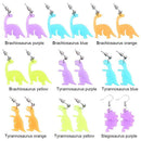 Colorful Little Dinosaur Earrings Acrylic  Earrings Geometric Lovely Jewelry