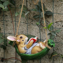 Ornament Garden Decoration Household Ornament Rabbit Statue Swing Rabbit