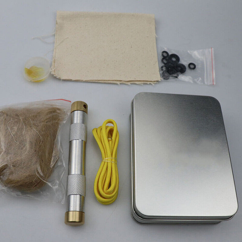 Brass Outdoor Fire Piston Set, Emergency Tool, Aluminum Fire