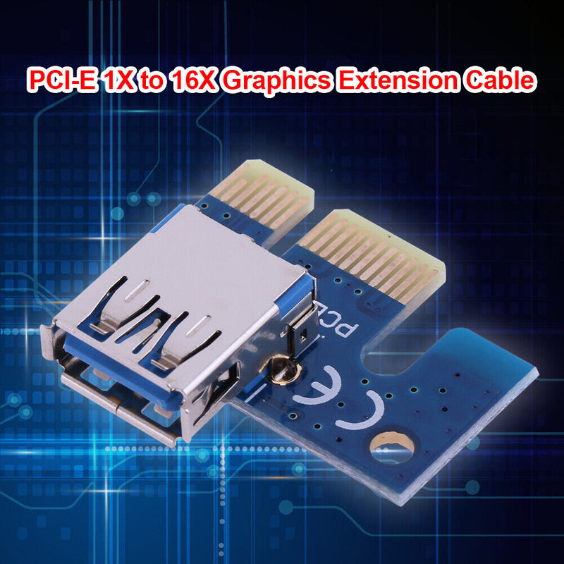 PCIe X1 Adapter PCI E 1X to USB 3.0 Female for PCI Express Riser Mining Newly