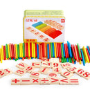 Wooden Toys for Children Mathematics Game Stick Math Numbers Counting Rods