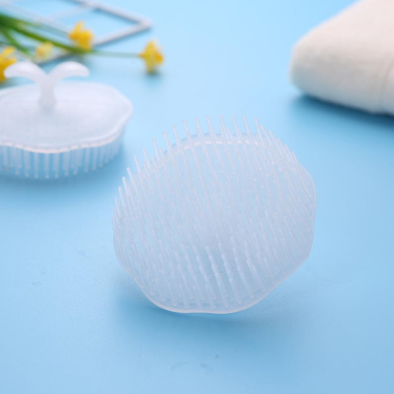 2pcs Silicone Shampoo Scalp Shower Washing Hair Brushes Head Massage Combs