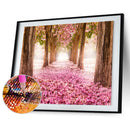 5D DIY Full Drill Diamond Painting Pink Trail Cross Stitch Embroidery Kit