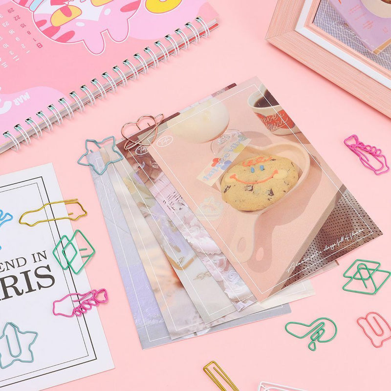 Desk Organizer Cute Animal Shape Paper Clips Stationery Bookmark Binder Clip