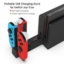 4-Port Joy-Con Controller USB Charging Dock for Switch Gamepad Charger Station