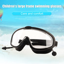 Children Swimming Goggles w/ Earbuds Anti Fog Swimming Glasses (Black) Newly