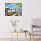 Digital Painting By Numbers Pavilion Hand Painted Canvas Color Drawing Picture
