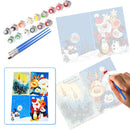 Handpainted DIY Christmas Greeting Card Oil Paint by Numbers Pictures Gifts