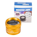 30X Magnifying Glass K9 Optical Lens Monocle Magnifier for Coin Stamps Loupe