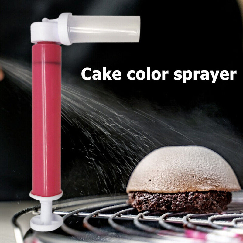 Manual Cake Coloring Duster Kitchen Pastry Baking Airbrush Spray Tube Tool Newly