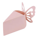 20pcs Creative Butterfly Wedding Cake Candy Box Sweets Gift Boxes (Pink)