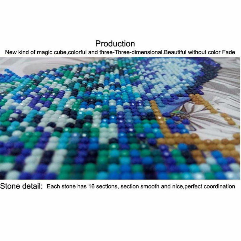 Tiger Handcraft Crystal Rhinestone Part  Drill 5D Diamond Painting Cross Stitch