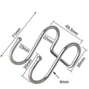 Steel Holder Organizer Hanger Storage Rack Clasps Hooks Double S Shaped Hook