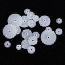 58 Pcs Plastic Gears Set Shaft Motor Gear Gearbox Robot Kits Craft