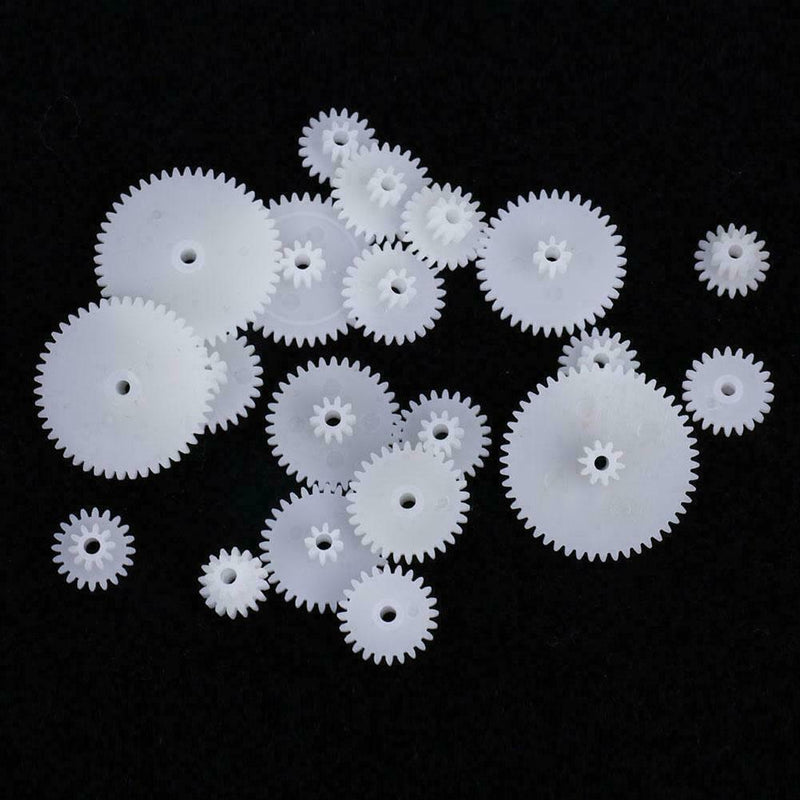 58 Pcs Plastic Gears Set Shaft Motor Gear Gearbox Robot Kits Craft