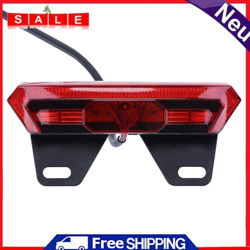 12V Electric Bicycle Rear Lamp with Turn Signal Waterproof LED E-Bike Taillights