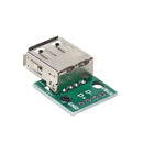 10pcs USB 2.0 Female Socket to DIP 4Pin 2.54mm Adapter for Cellphone Data C