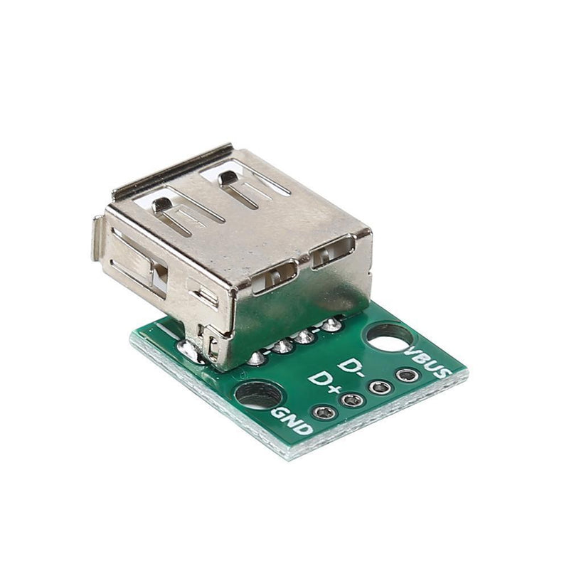 10pcs USB 2.0 Female Socket to DIP 4Pin 2.54mm Adapter for Cellphone Data C