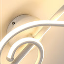 Multi-Function LED Wall Lamp Musical Note Restaurant Art Decor Night Lighting