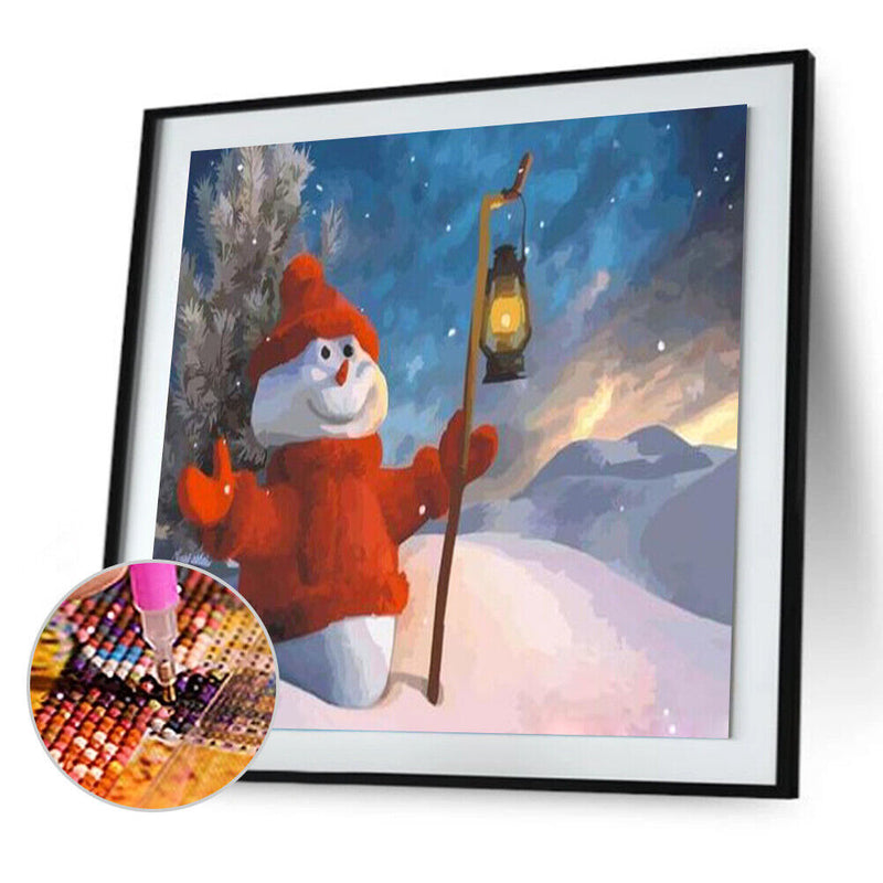 5D DIY Diamond Painting Full Round Diamond Snowman w726
