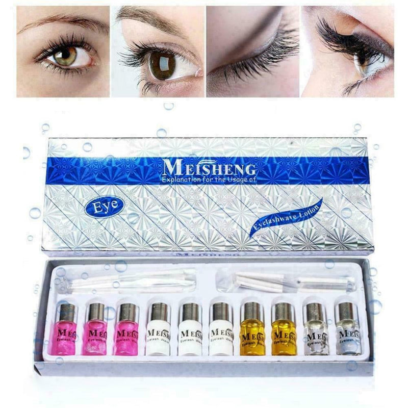 10x Eyelash Perming Kit Lash Lifting Curling Set Cilia Perm Beauty