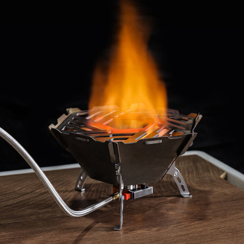 Outdoor gas windproof camping stove windscreen stainless oven windscreen