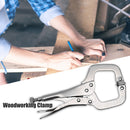 Carbon Steel Woodworking Welding C-Shaped Clamps Flat Locking Grip Pliers Newly