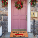 Christmas Floor Mat Tree Letter Non Slip Entrance Carpet (PJ210815-A009)