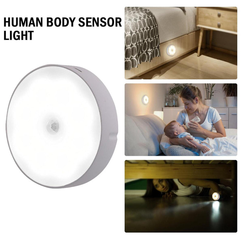 8Led Motion Sensor Light Wall Cabinet Stair Night Lamp Chargeable Lamp Lights_