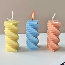 Creative Cylinder Silicone Candle Mold Aromatherapy Art Decor Plaster Home T4G8