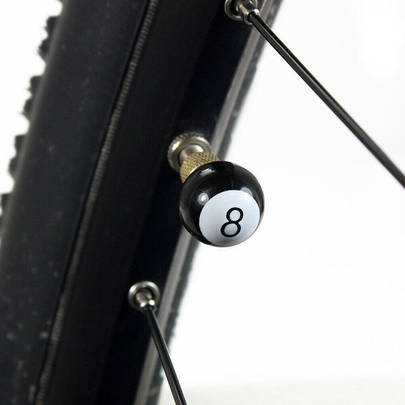 Bicycle Bike Billiards Pool 8 Ball Valve Schrader Stem Caps Tire Tyre Wheel Rims