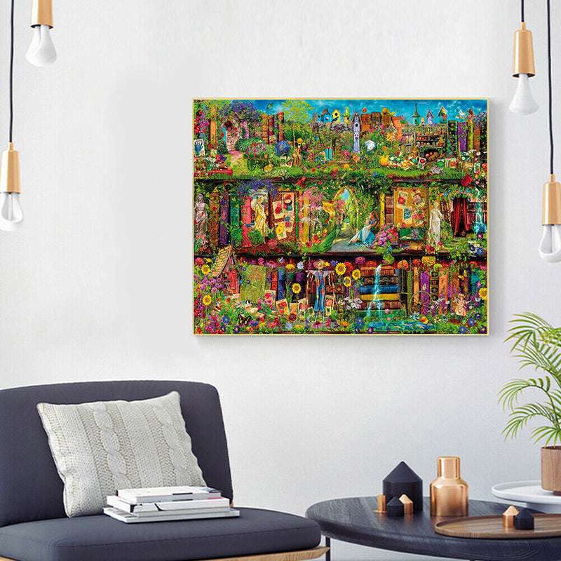 Colorful Gardens Oil Painting By Numbers DIY Frameless Picture On Canvas