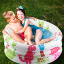 Baby Swimming Pool Ring PVC Inflatable Children Ocean Ball Pool (61cm) Newly