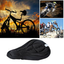 Bike Silicone Saddle Seat Cover Silica Gel Cushion Soft Pad Black