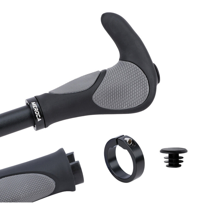 MEROCA 1 Pair MTB Bike Handlebar Grips Cover Ergonomic Bicycle Handle Grips