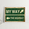 DIY Hand Painted Paint By Numbers Oil Canvas Picture Warning Sign Kit Ornaments