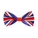 Jubilee Celebration Bow Tie Adjustable Union Jack Bow British Flag Tie Neck P9M9