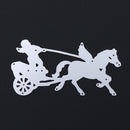Unique Horse Pattern Metal Punching DIY CO2 Steel Stencil Running Transported