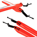 2pcs Reflective Mountain Bike Fenders Front Rear Bicycle Mud Guards (Red) Newly