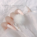 Magnetic Design Faux Fur Detachable Removable Nail Pom Balls Soft Fluffy