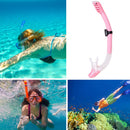 Diving Snorkel Professional Swim Breathing Tube Hose (Transparent Pink) Newly