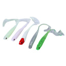 4pcs/set white fishing bait 13cm 6g PVC soft bait tiddler fishing bait Pesca