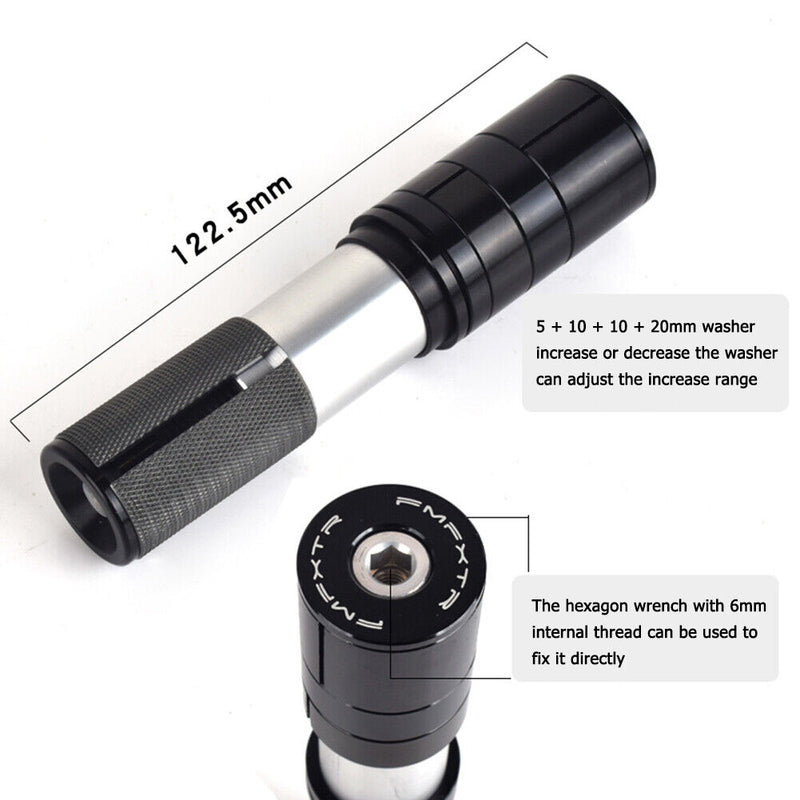 Bicycle Front Fork Stem Height Extender Handleable Rise Up Adapter Aluminum Alloy