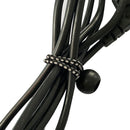 12pcs Camping Tent Binding Rope Outdoor Canopy Elastic Strap (Black White)