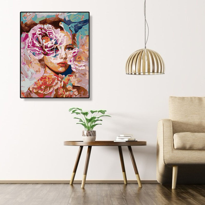 Painting By Numbers DIY Beauty Women Canvas Oil Art Picture Kit Home Wall Decor
