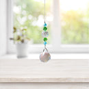 Crystal Glass Clear Chandelier Pendant Faceted Prism Part Hanging Decor (A)