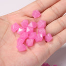 100pcs Luminous Glowing Stones Glow in the Dark Garden Decor Pebble (D) Newly