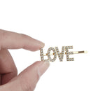 Accessories Hair Clips Letter Barrettes Crystal Hairpins Rhinestone Headwear