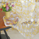 Chic Leaf Type Tulle Door Window Curtain Rural Leaf Design Curtain Yellow